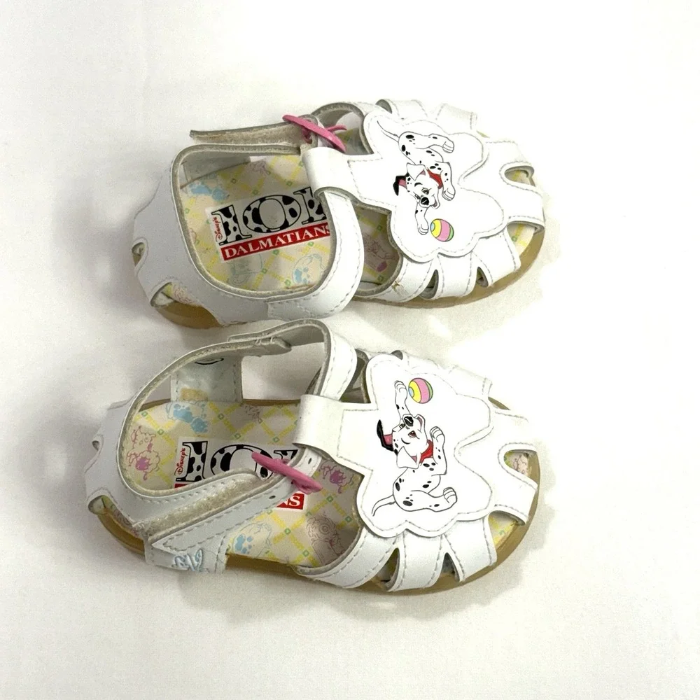 Vtg Disney 101 Dalmatians Sandals Shoes Sz  3 Baby / Toddler Shoes 1990s Y2K New